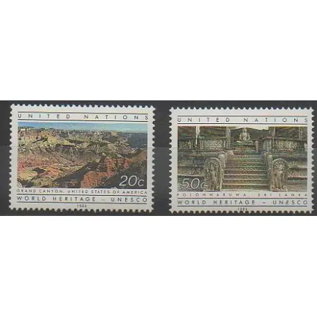 Nations Unies (ONU - New-York) - 1984 - No 412/413 - Sites Usine Directe