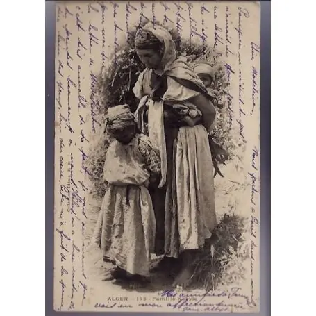 Algerie - Famille Kabyle - Beau plan - 1902 Achetez Aujourd’hui