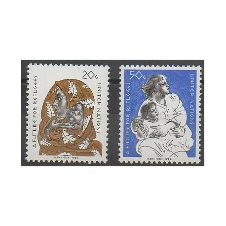Nations Unies (ONU - New-York) - 1984 - No 414/415 Gros Lot
