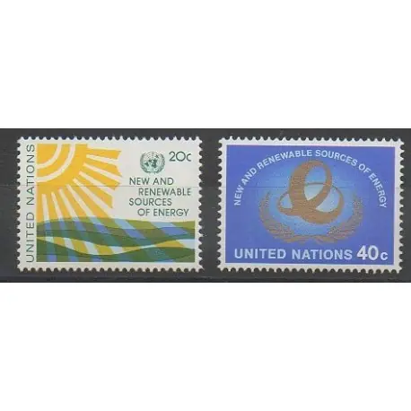 Nations Unies (ONU - New-York) - 1981 - No 339/340 - Environnement Offre Limitée