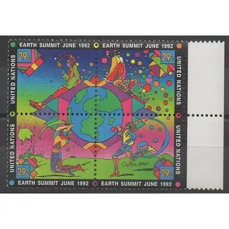 Nations Unies (ONU - New-York) - 1992 - No 609/612 - Environnement Seulement Aujourd’hui