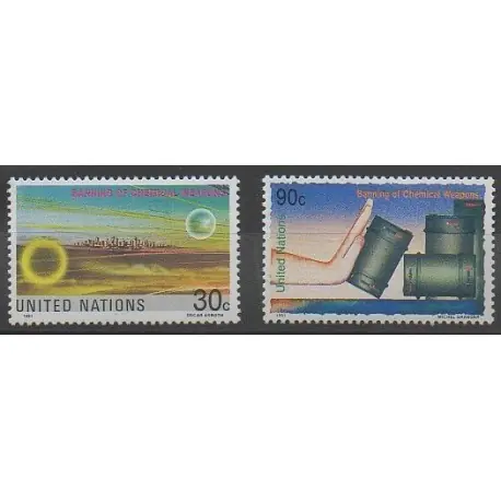 Nations Unies (ONU - New-York) - 1991 - No 593/594 - Environnement Expédition Rapide