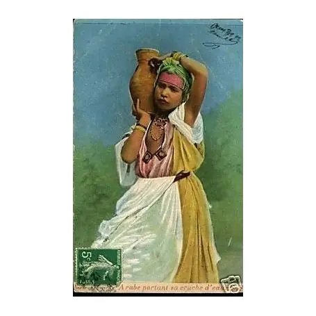 Algerie - Jeune arabe porteuse d'eau Produit De Marque