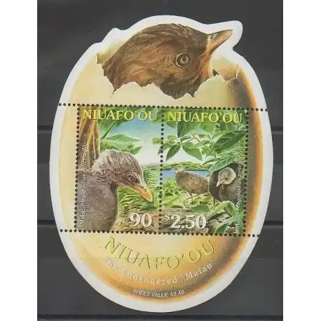 Tonga - Niuafo'ou - 2002 - No BF34 - Espèces menacées - WWF - Oiseaux Satisfait Ou Remboursé