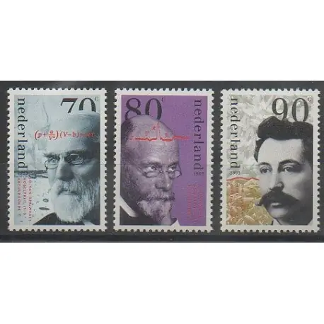 Prix Cassé Pays-Bas - 1993 - No 1449/1451 - Sciences et Techniques - Célébrités