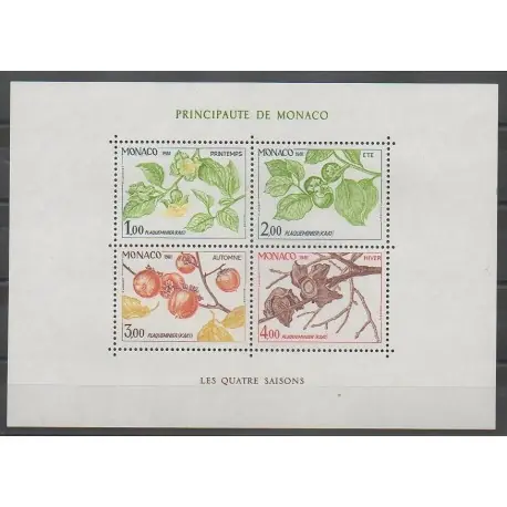 Artisanat Monaco - Blocs et feuillets - 1981 - No BF20 - Fruits