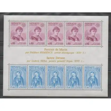 Monaco - Blocs et feuillets - 1975 - No BF10 - Peinture Expédié Aujourd’hui