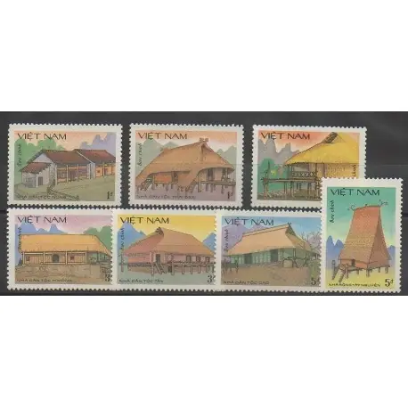 Vietnam - 1986 - No 701/707 - Monuments Expédié Aujourd’hui