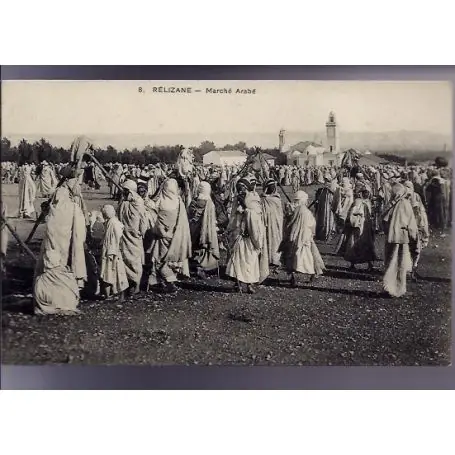Algerie - Relizane - Un marche arabe - Beau plan anime En Vogue