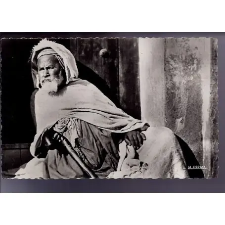 Algerie - Scenes et types - Fellah attendant la fin du marche - CPSM 1956 Offre Spéciale