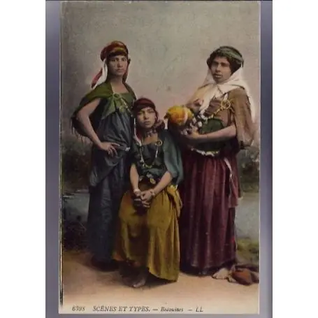 Acheter En Ligne Algerie - Scenes et types - Groupe de trois bedouines - Couleur