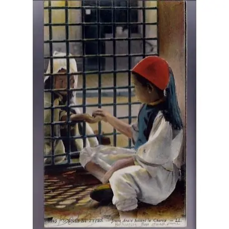Acheter Direct Algerie - Scenes et types - Jeune arabe faisant la charite - couleur