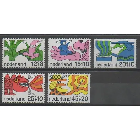 Pays-Bas - 1968 - No 877/881 - Dessins Animés - BD Nouveauté