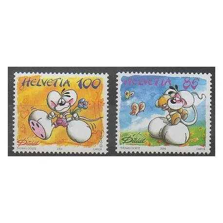 Jusqu’à Épuisement Des Stocks Suisse - 2004 - No 1802/1803 - Dessins Animés - BD