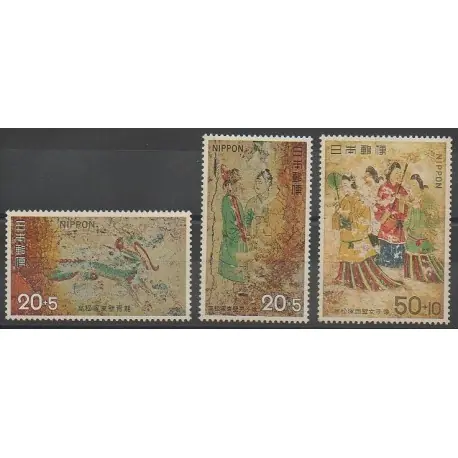Japon - 1973 - No 1078/1080 - Peinture Meilleur Prix