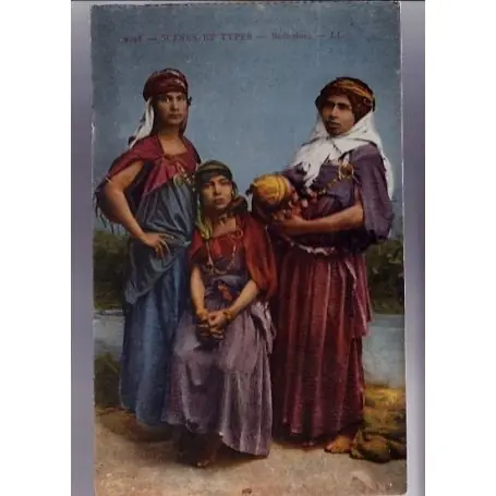 Petit Prix Algerie - Scenes et types - Trois bedouines - Beau plan - Couleur