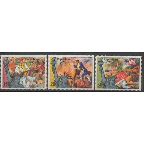 Livraison Gratuite Niger - 1976 - No PA265/PA267 - Histoire