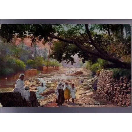 Livraison Mondiale Algerie - Une riviere dans l'Oasis - Animee - Couleur