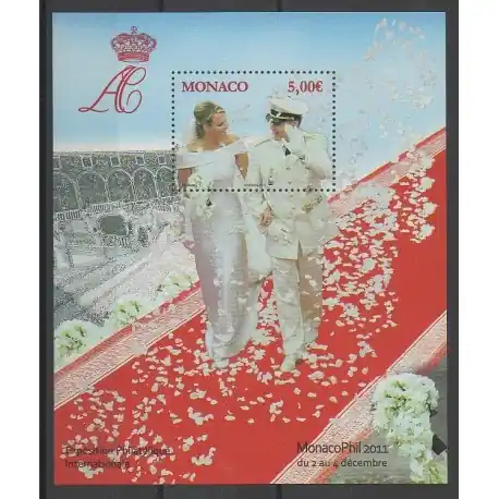 Monaco - Blocs et feuillets - 2011 - No BF101 - Royauté - Principauté Super Prix