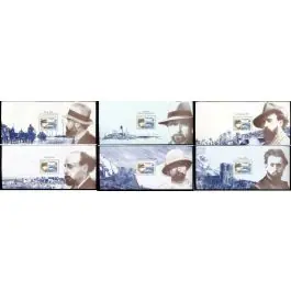 Garantie Incluse Timbre de collection France - Bloc Souvenir 017 à 022 sans tui