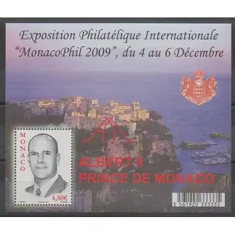 Monaco - 2009 - No BF94 - Exposition - Royauté - Principauté Meilleur Prix
