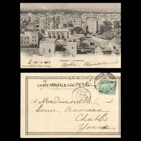 Authentique Egypte - Alexandrie - Vue generale - 1902