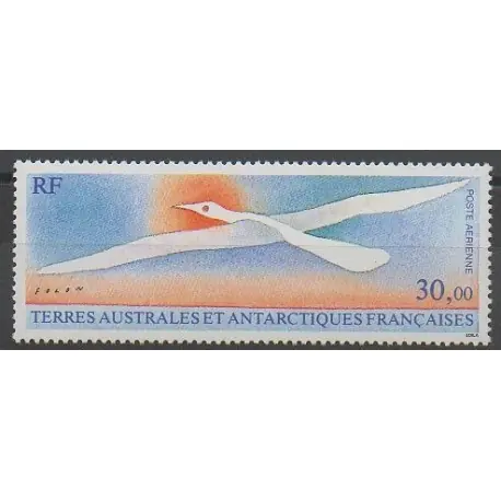 Original TAAF - Poste aérienne - 1990 - No PA114 - Oiseaux