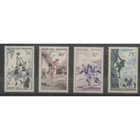 Nouvel Arrivage France - Poste - 1956 - No 1072/1075 - Sports divers