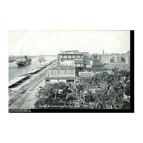Egypte - Port Said - Entree du canal et vue Top Qualité