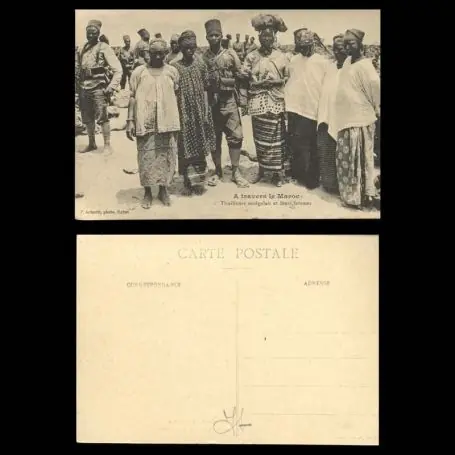 A travers le maroc - Tirailleurs senegalais et leurs femmes - Beau plan Nouvelle Collection