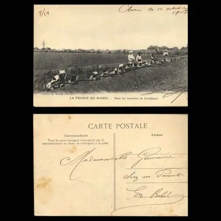 La France au Maroc - Dans les tranchees de Casablanca - Militaires Acheter Direct
