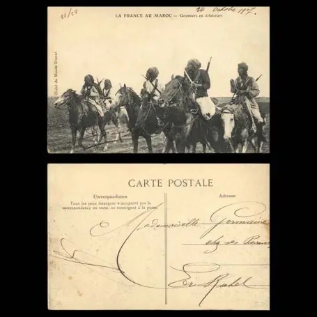 La France au Maroc - Goumiers en eclaireurs - Militaires Commander Vite