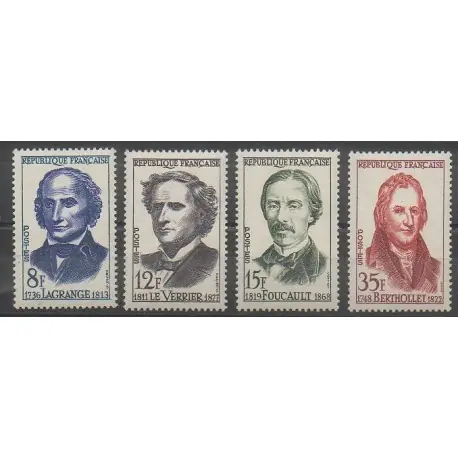 Must-Have France - Poste - 1958 - No 1146/1149 - Célébrités - Sciences et Techniques