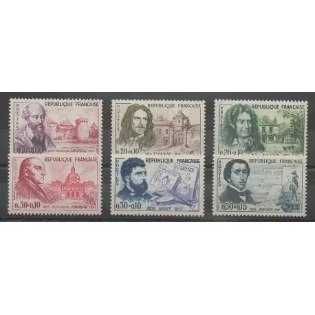 Top Qualité France - Poste - 1960 - No 1257/1262 - Célébrités