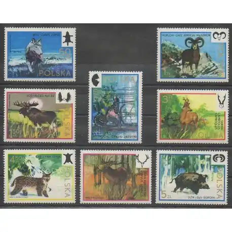 Pologne - 1973 - No 2091/2098 - Mammifères Produit De Marque