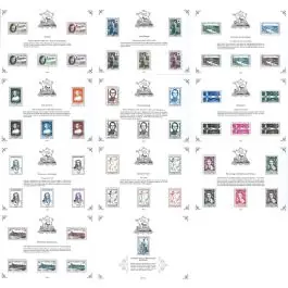 Livraison Mondiale Timbre de collection France - BS 31 à 40 et 40A - Patrimoine de France 2022