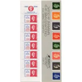 Bon Marché Timbre de collection France - Carnet BC2865 (Journe du Timbre 1994)