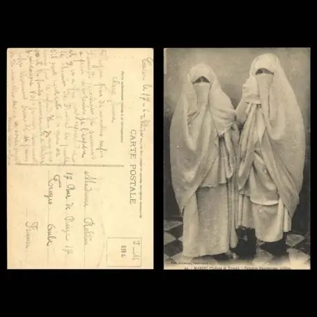 Maroc - Scenes et types - Femmes mauresques voilees Livraison Gratuite