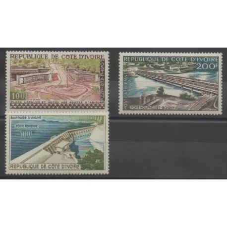 Prix Promo Côte dIvoire - 1959 - No PA18/PA20 - Ponts