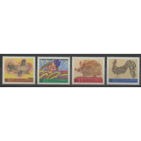 Affaire À Saisir Allemagne occidentale (RFA - Berlin) - 1971 - No 356/359 - Dessins d'enfants