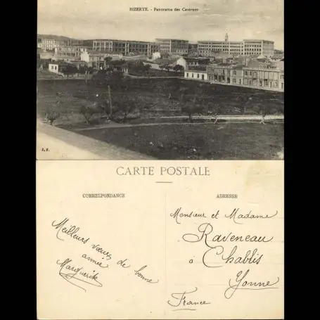 Expédié Aujourd’hui Tunisie - Bizerte - Panorama des casernes