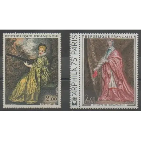 Top Vente France - Poste - 1973 - No 1765/1766 - Peinture