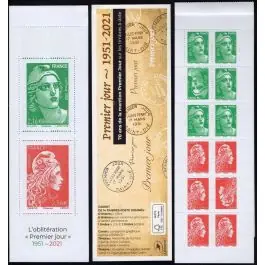 Timbre de collection France - Carnet C1528 « 70 ans mention premier jour » Achetez Aujourd’hui