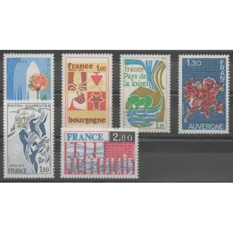 Acheter Direct France - Poste - 1975 - No 1847/1852 - Sites