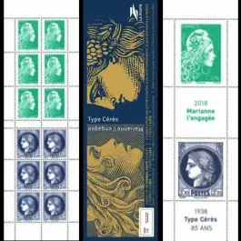Timbre de collection France - Carnet C1532 "2018 Marianne L'Engage - 1938 Type Crès 85 ans" - Hors Abonnement Dernier Modèle