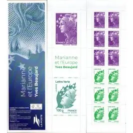 Meilleur Choix Timbre de collection France - Carnet C1535 "Marianne et l'Europe - Yves Beaujard - Salon d'Automne 2024" - Hors Abonnement