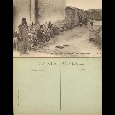Tunisie - Scenes et types - Cordier arabe - beau plan Prix Promo