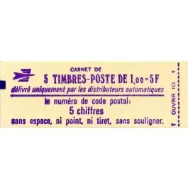 Timbre de collection France - Carnet C1972-C1a Nouvelle Collection
