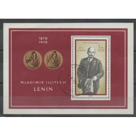 Petit Prix Allemagne orientale (RDA) - 1970 - No BF26 - Célébrités - Oblitéré