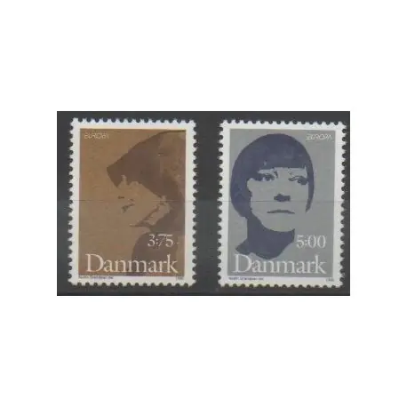 Vente Directe Danemark - 1996 - No 1128/1129 - Célébrités - Europa